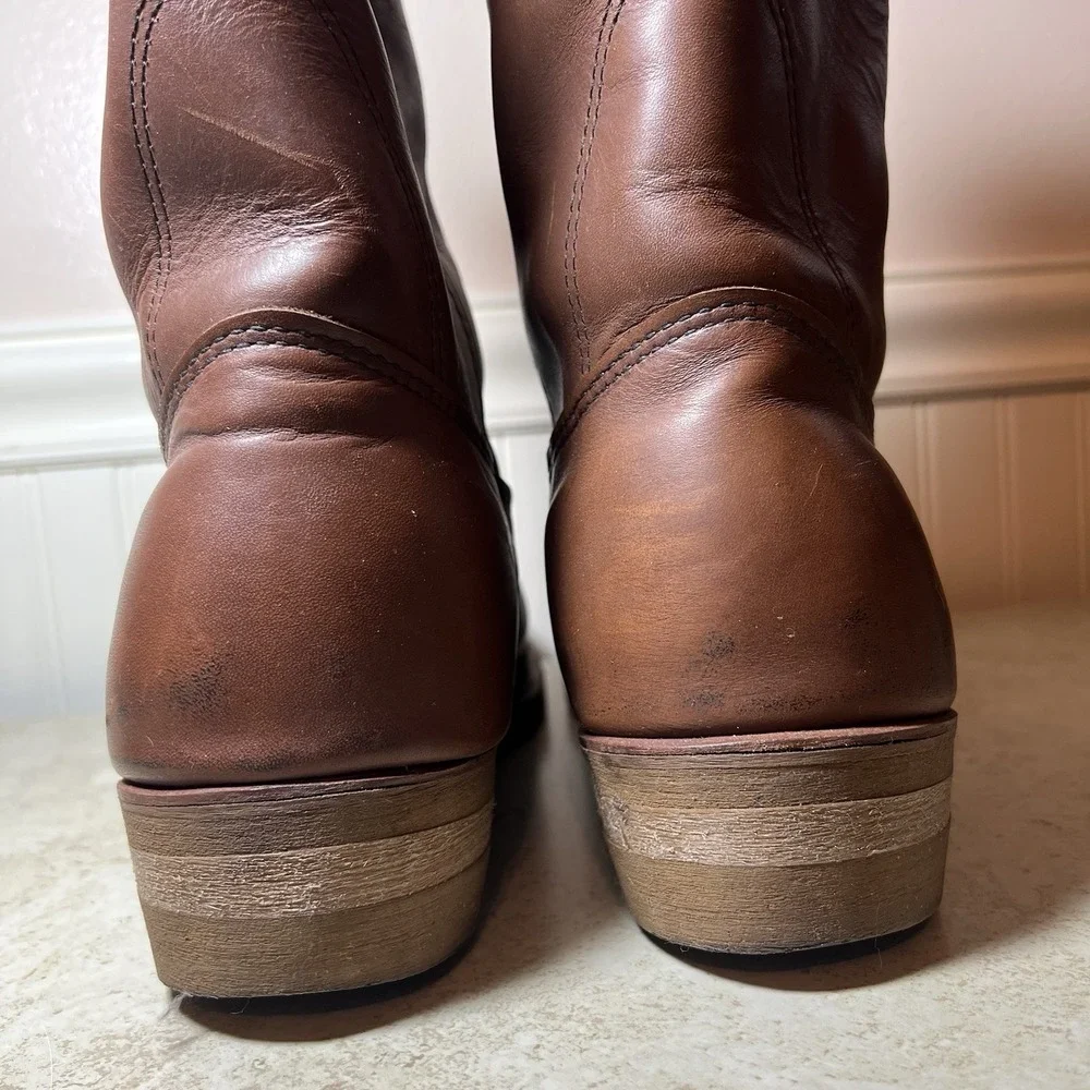 Red Wing Shoes Pecos 1155 Brown Leather Made in USA Western Work Boots Men's 13D